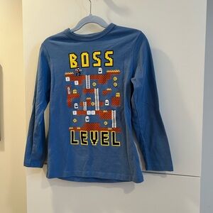 Place Kids Long Sleeve Shirt - Blue Video Game Design